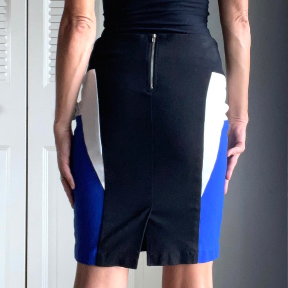 Pencil Skirt, Bold Shape Enhancing Color Blocking - Picture 3 of 9
